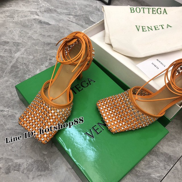 BOTTEGA VENETA高端時尚女鞋 寶緹嘉22春夏新款網紗高跟鞋 dx3526